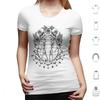 Floral Elephant Mandala T Shirt Men Women Kids   Elephant Floral Flowers Roses Mandala Black And White Fine Liner Dot Work