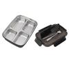 1.8L Leakproof Lunch Box 3 Compartment Food Storage Container Cute Bento Lunch Box  For Travel