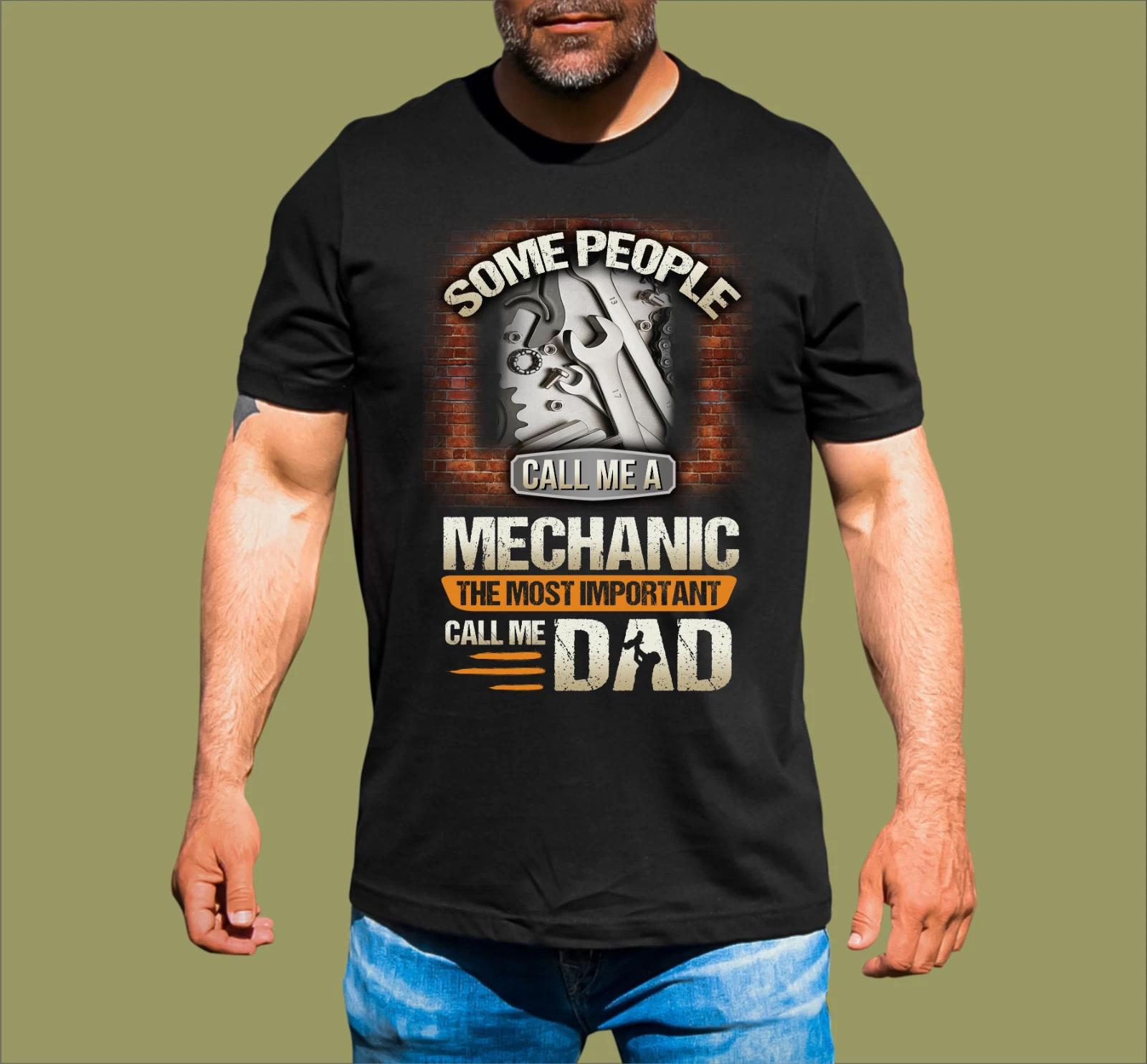 MECHANIC DAD T-SHIRT L