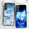 Snow White Blue Eyes Wolf Phone For Samsung Galaxy S20 FE S21 Plus S22 S23 S24 Ultra Case S10 S10E S9 S8 S7 Edge Cover Silicone
