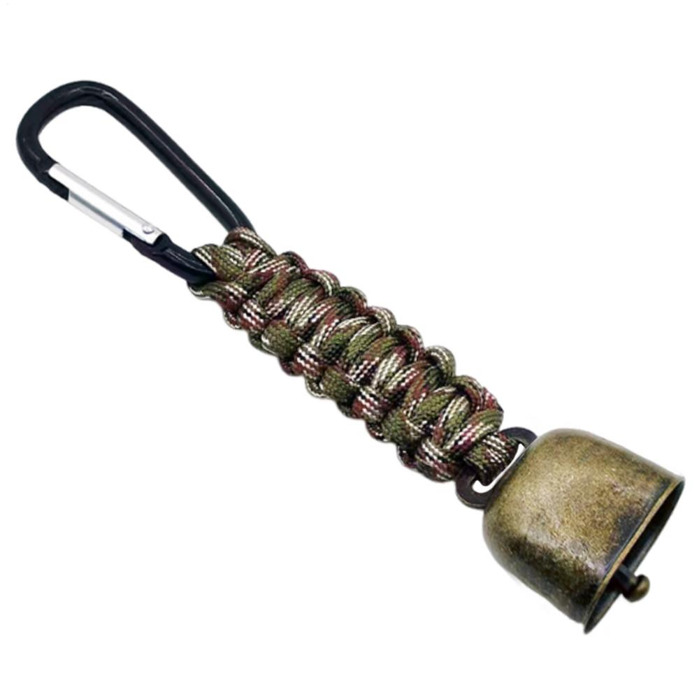

Bear Bell With Carabiner Super Loud Camping Bear Bell For Body Safety Vintage Outdoor Mountaineering Keychain Ornament Widgets