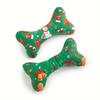 2 Christmas Dog Chew Toys - Festive Teeth Toys Designed with Santa Claus, Reindeer, and Christmas Tree Motifs - Healthy Teeth