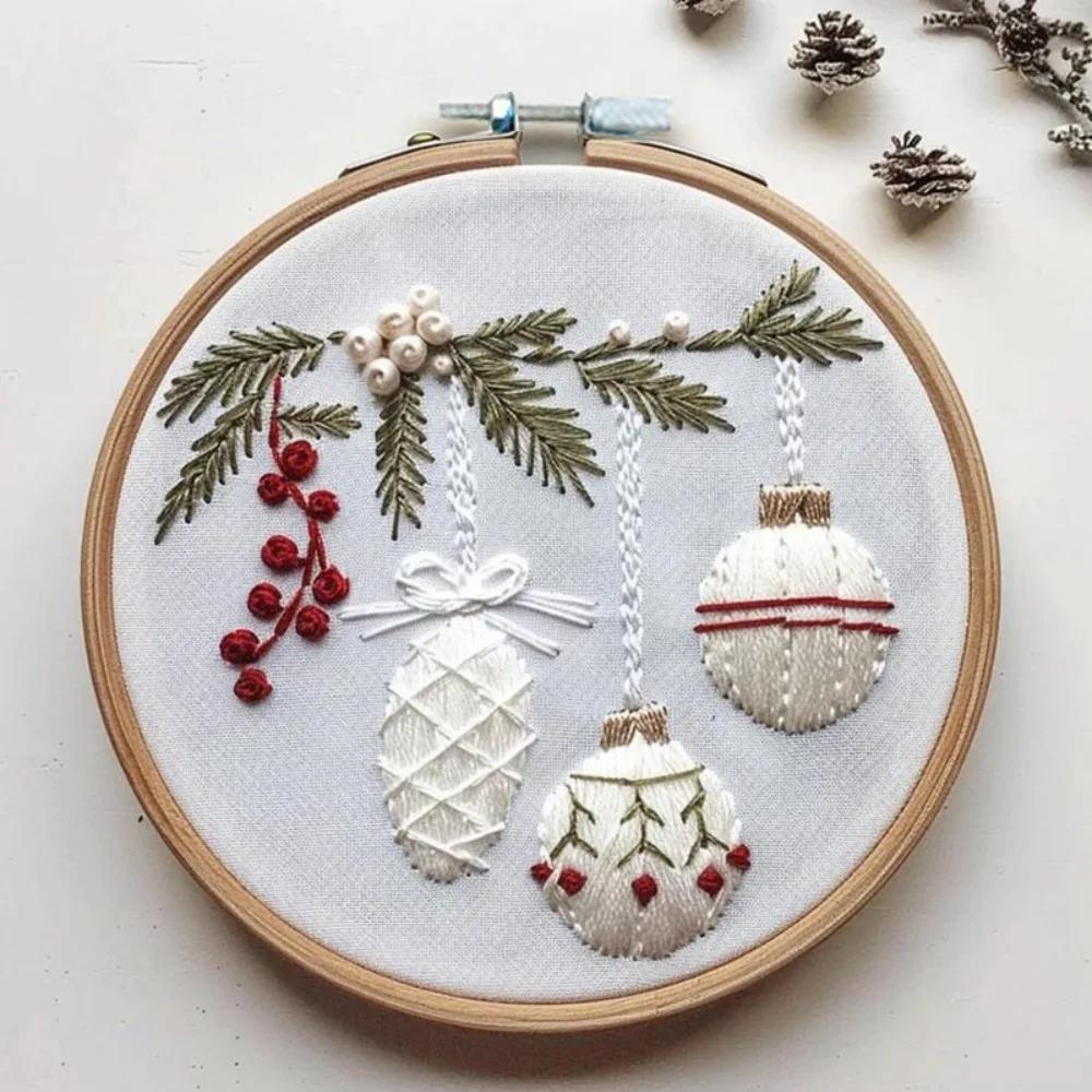 Christmas Cross Stitch Nativity Scene Embroidery Kit Cross Stitch Set Non-finished Products DIY Religious Vintage Embroidery