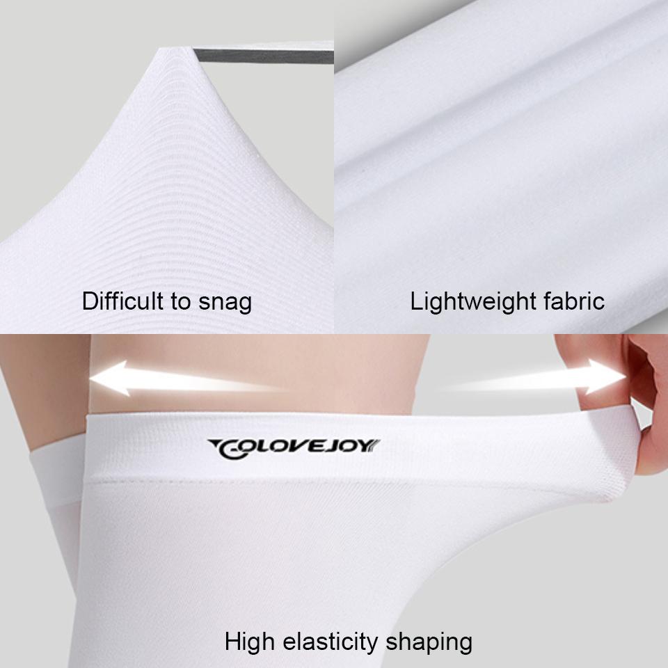 Ice Silk UV Protection Knee High Socks Breathable Anti Slip Golf Sports Stockings Elastic Cooling Effect Slimming Fit