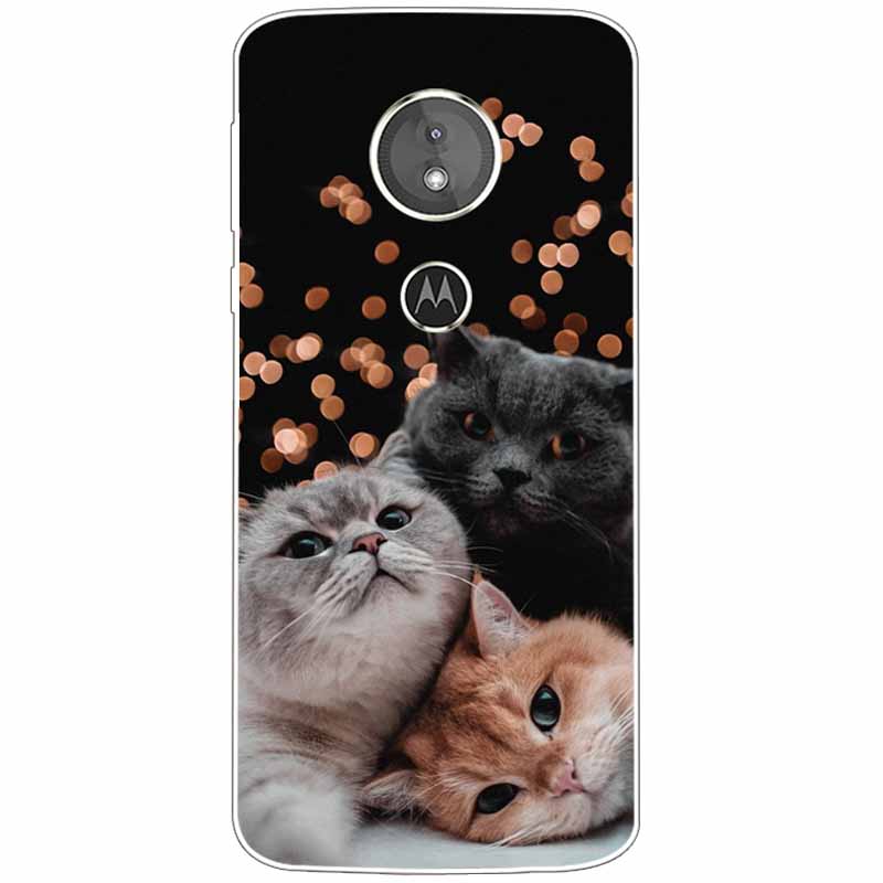 For Moto G6 Play G6Plus G 6 Case TPU Soft Paint Animal Silicone Clear Covers for Motorola Moto G6 Plus G 6 Capa G6Play Funda