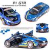 1/32 Scale P1 GTR Diecast Car Model Toy, Pull Back Toy Vehicle with Sound and Light for Kids Toddler Boys Girls Gift Collection