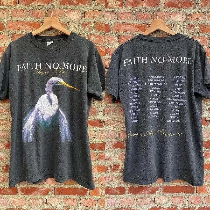 Faith No More Shirt Faith No More Tour 92 2 Side Black Tshirt Reprint S5XL Unisex T-Shirt XXL