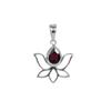 Pear Moonstone Pendant: Sparkling 925 Sterling Silver Lotus Jewelry