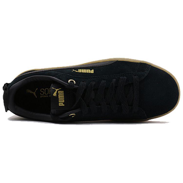 PUMA Suede Platform Women's Black Gold 366928-01