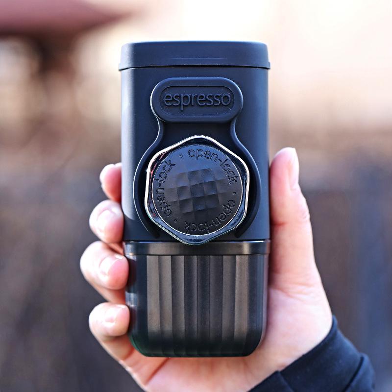 Compact Portable Dual-Use Italian Coffee Maker for Travel & Home