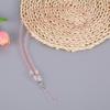 Handmade Crystal Bead Nylon Phone Neck Lanyard - Transparent, Long, Couples' Design