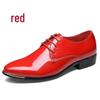 Men's Plus Size Leather Formal Shoes: Trendy Pointed Toe Wedding & Groom Style, Sizes 45-46, Korean Design
