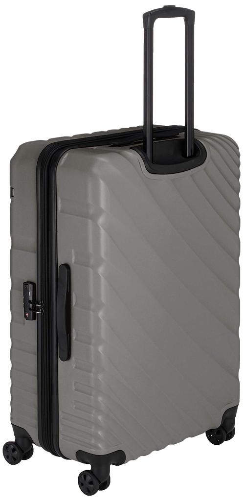 Design Dubai Suitcase Oval with Expandable Function 111L 70 Cm Gray [Ace Ace] 5.3kg