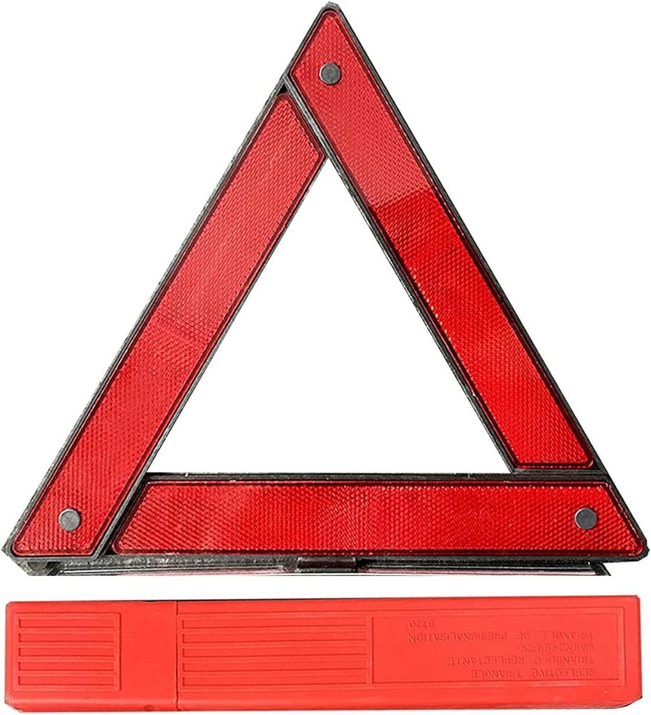 Generic 1 Piece Triangular Stop Plate for Car Use, Triangle Reflector, Foldable, Emergency Response