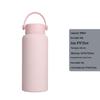 1L Large Capacity Wide Mouth Rubber Paint Thermos Cup - Easy To Clean, American Style, Fashionable Student Water Bottle