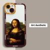 Great Art Aesthetic David Mona Lisa Clear Phone Case For iPhone 16 15 14 13 12 11 Pro Max 16E Mini XS X SE2 7 8 Plus Soft Cover