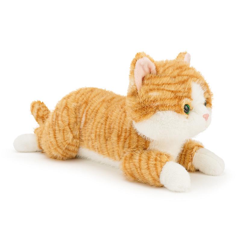 Huggable Realistic Cat Plush Toy - Perfect Sleep and Play Companion for Children, Great Girls' Birthday Gift