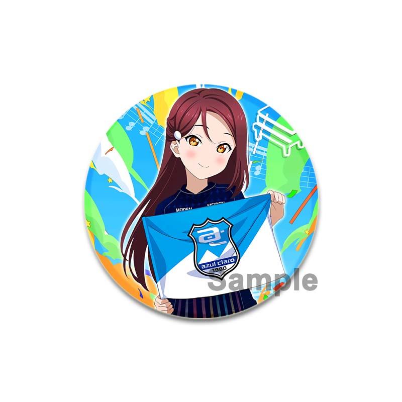 32/44/58mm LoveLive!SuperStar!!Ping An Pansy Tang Coco Round Brooch Clothing Lapel Pin Souvenir Soft Button  Decorative Hat Badge