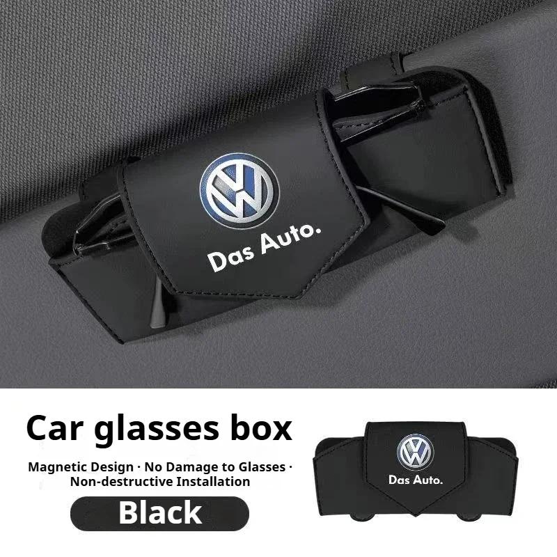 hijk1 ·Car Glasses Storage estuche para gafas de sol de coche,de cuero Pu For Volkswagen VW Passat Touran Golf 3 GTI Octavia Jetta