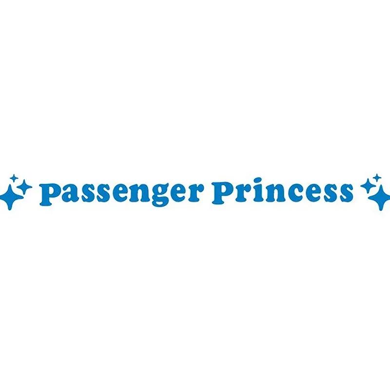 2pc Funny Car Decal 12.5x1.18cm Mirror Decoration Passenger Princess Star Mirror Decal Sticker Rearview Mirror Car Vinyl Decor
