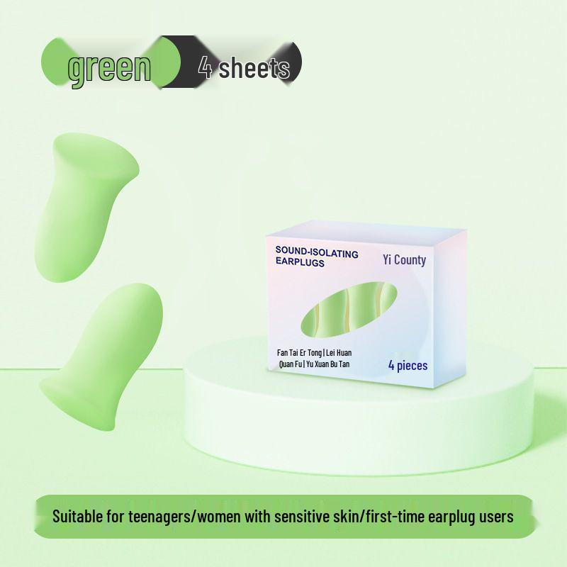 Silicone Noise-Cancelling Earplugs for Sleeping & Swimming (Waterproof, Soundproof, In Stock)