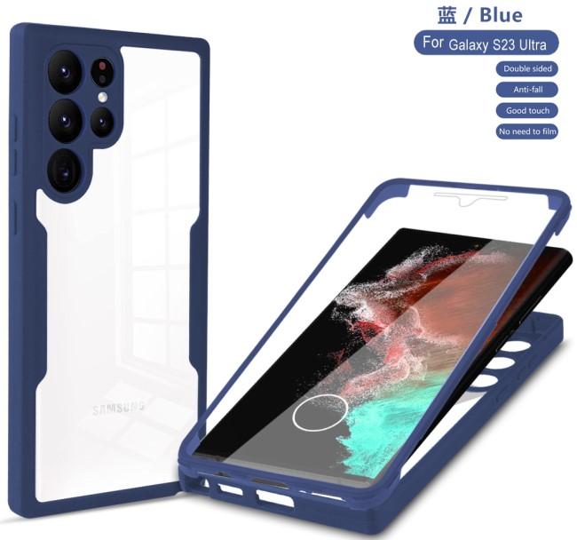 360 Full Protection Case For Samsung S23 S22 S21 Ultra Plus FE A53 A52 A13 A32 A33 A73 A71 A51 A23 A22 Double-Sided Shock Cover