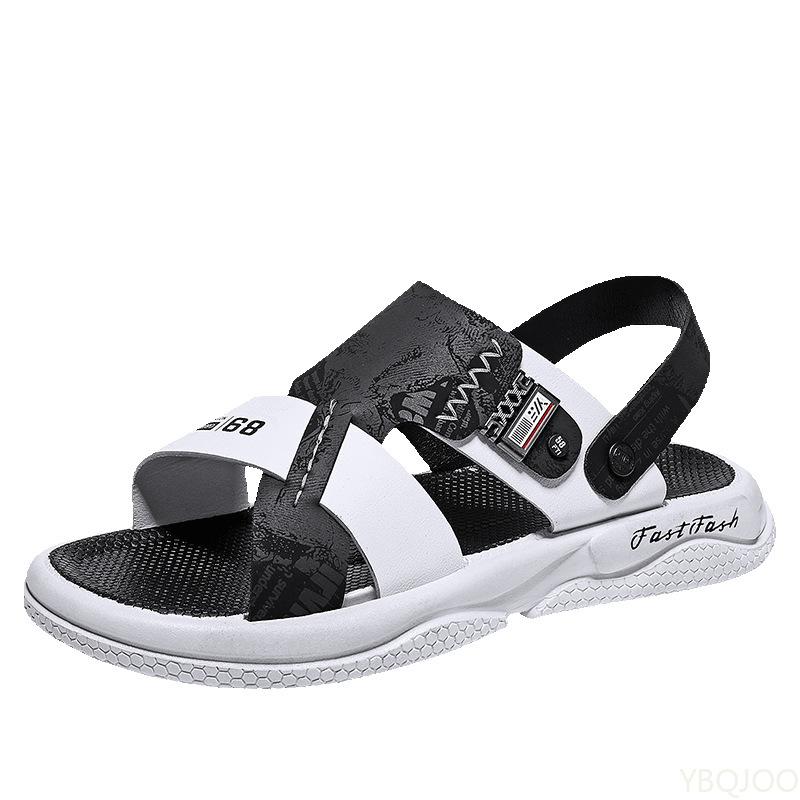Fashion 2025 Men's lightweight Sandals Summer Fashion Beach Shoes Dual purpose outdoor nonslip sandals Trendy casual Male slippers Homme