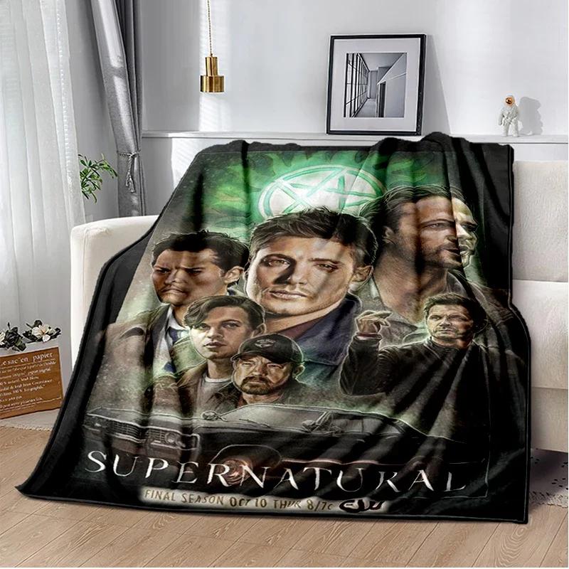 Supernatural join the hunt Throws Blanket Sofa Hiking Picnic Super Soft Quilt Fashion Bed Thermal Flannel Blanket birthday gift