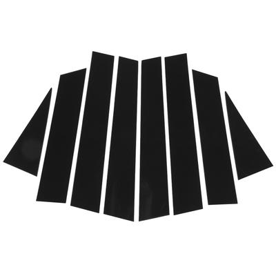8 Pcs B Pillar Door Trim Molding Glossy Black Window Post Protector Cover for X?Trail T32 2014 To