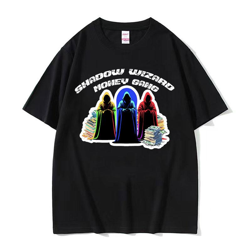 Shadow Wizard Funny T Shirt Testicular Torsion Meme Graphic Tee Shirt Men Women Retro Gothic Oversized Short Sleeve Tshirt Tops