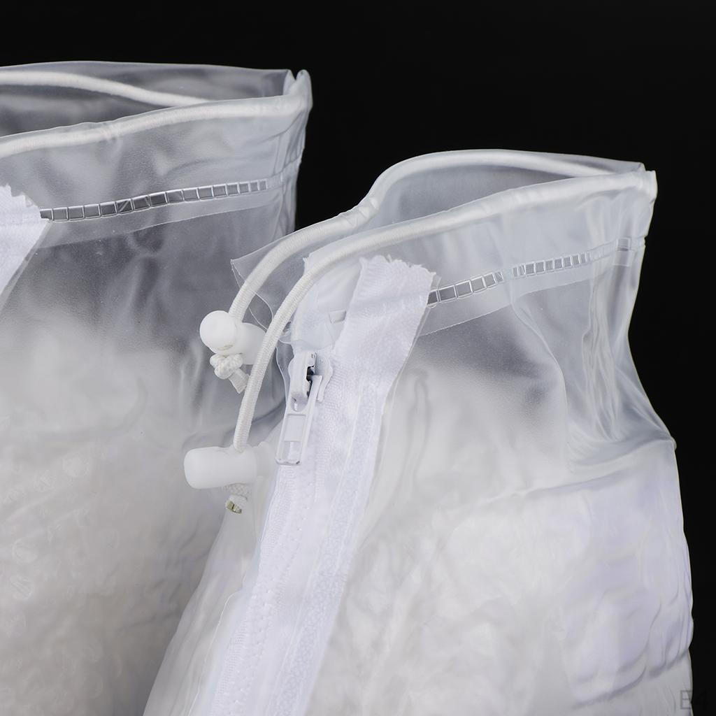 1 Pair Clear Waterproof Shoes Covers Women -Slip Over Galoshes