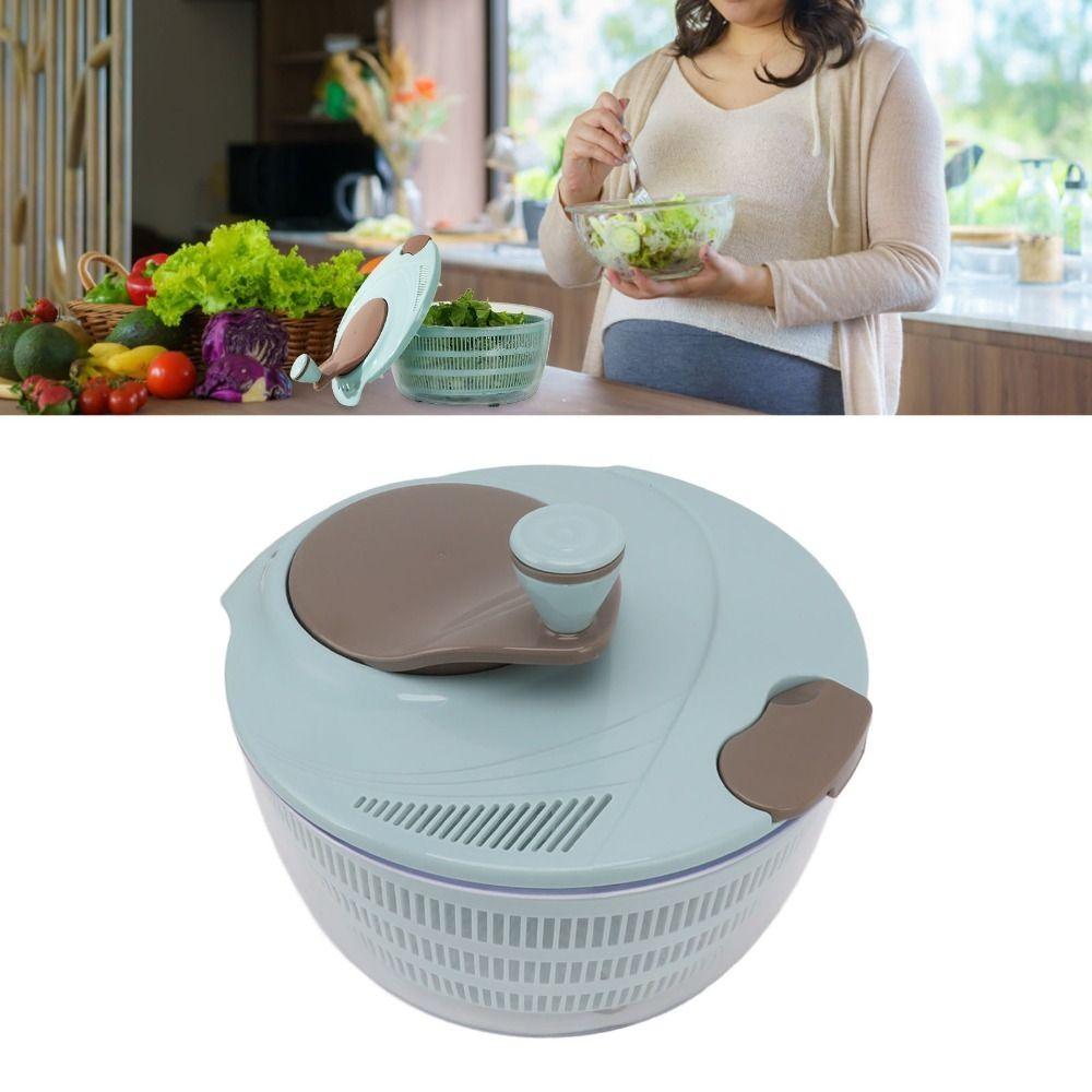 Drainage Holes Lettuce Spinner Plastic Vegetable Spinner Labor Saving Salad Spinner Meal Prep