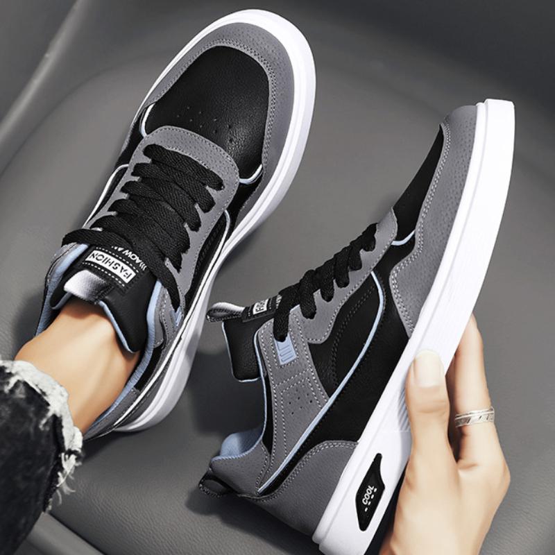 Men's Sneakers Lace-up Mens Vulcanized Shoes Lightweight Comfortable Outdoor Running Shoes Fashionable Versatile Tenis Masculino