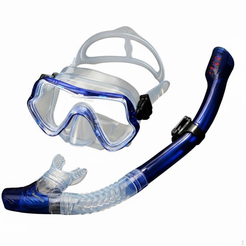 diving gear, Professional breathing tubeing Set, Tempered Glass,