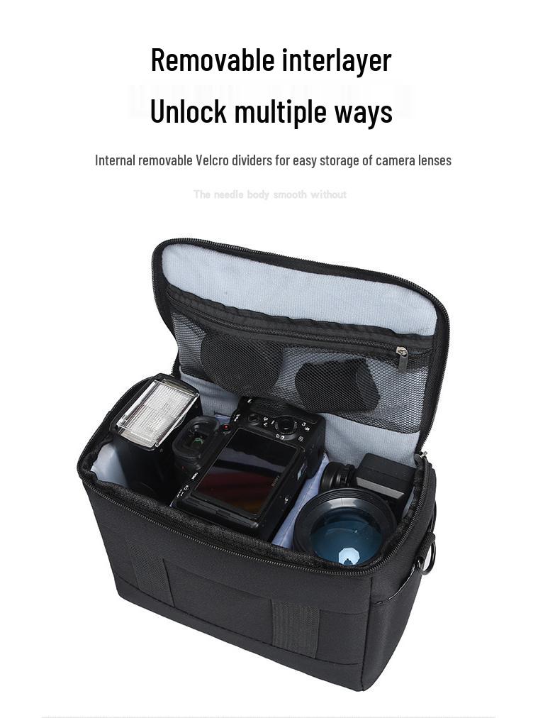 Single Shoulder Portable DSLR Bag for Canon, Nikon, Sony, Fujifilm Mirrorless Cameras