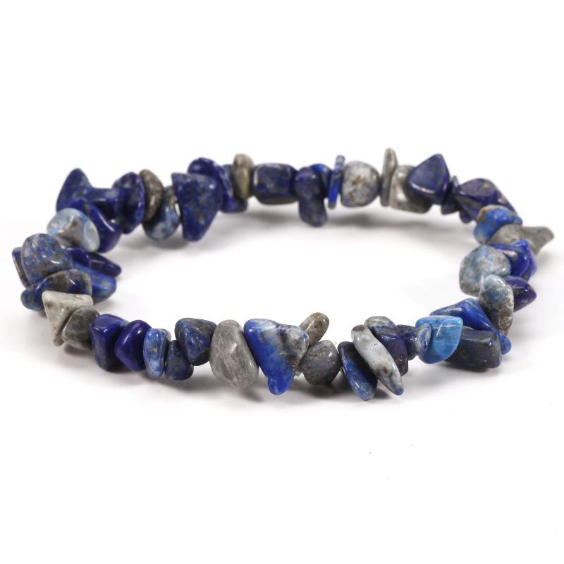 Amethyst & Amazonit Splitstein Elastisches Armband