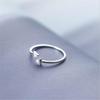 New Simple Triangle Temperament 925 Sterling Silver Jewelry Personality Geometric Popular Opening Rings  TYB001