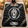 Flannel BlanketJuventus FC Warm Soft Throw Blanket for Indoor Sofa Bed Living Room Use