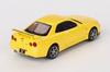 MINI GT 1/64 Nissan Skyline GT-R R34 V Spec Lighting Yellow (Right Handle) Finished Product