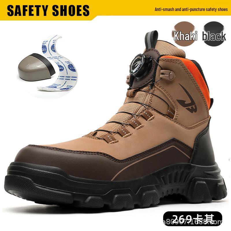 Herren Leichte Anti-Smash, Durchstichfeste Schützende Sicherheitsschuhe für Outdoor und Bergsteigen
