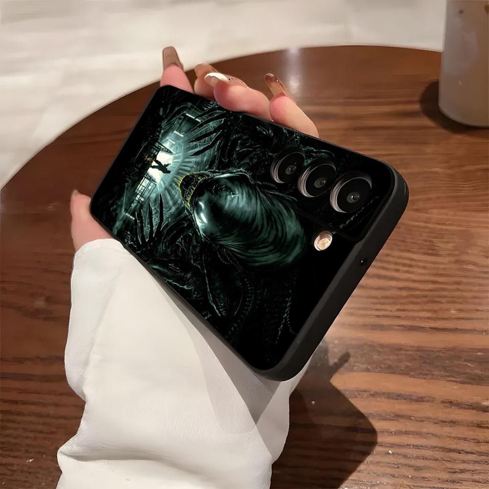Alien Film Space Horror Phone Case For Samsung S26 S25 S24 FE S23 S22 S21 Plus S20 Ultra Note20Ultra Black Soft Shell