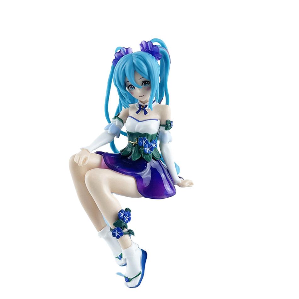 FuRyu Flower Fairy Hatsune Miku Future Immortal Fairy Morning Glory Instant Noodles and Scenery Products Model Toys Girl Gift