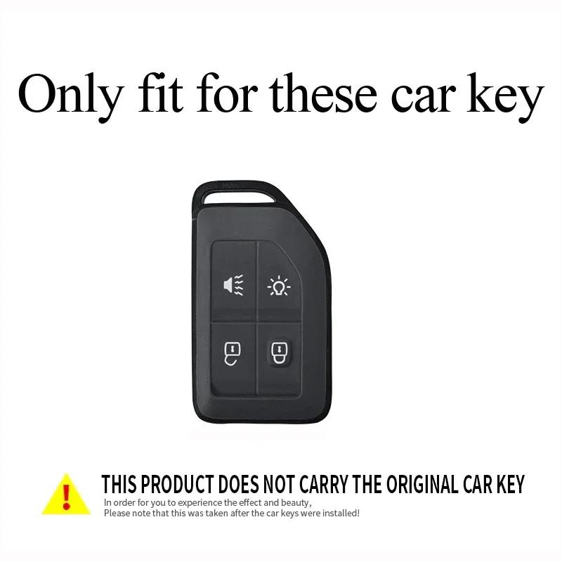 Car Key Fob Cover Zinc Alloy For Volvo XC40 XC60 XC90 S60 S90 V50 V70 V60 Full Protection Anti-Scratch Auto Key Case Accessories