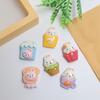 Cute Cartoon Animal Food Resin Charms Flat Back Cabochon Scrapbook for Paper Clips Kawaii Crafts Accessories Phone Slime Charms