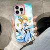 Game GI Lumine Pink Translucent Mobile Phone Case for iPhone 17 16 15 14 13 12 11 X XR XS 8 7 Air Pro Max Plus Colorful Cover