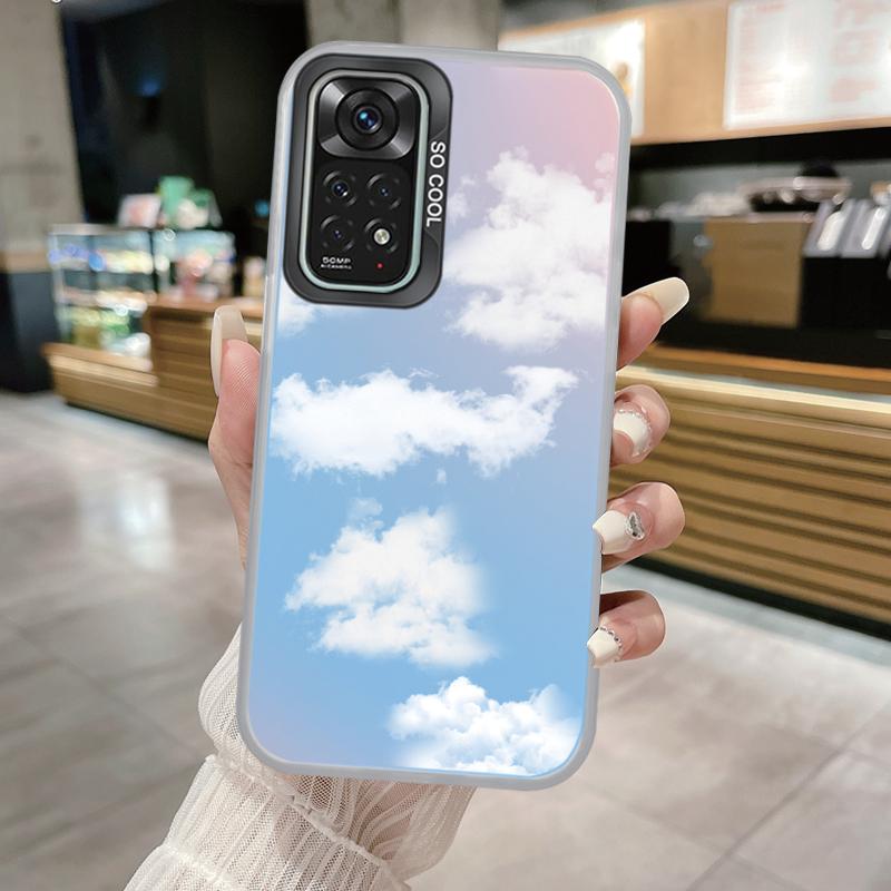 For Redmi Note 11 11S 14 13 Note14 Note13 Pro 5G 4G Case Shockproof TPU Soft Bumper Hard Back Cover Love Heart Aircraft Fundas