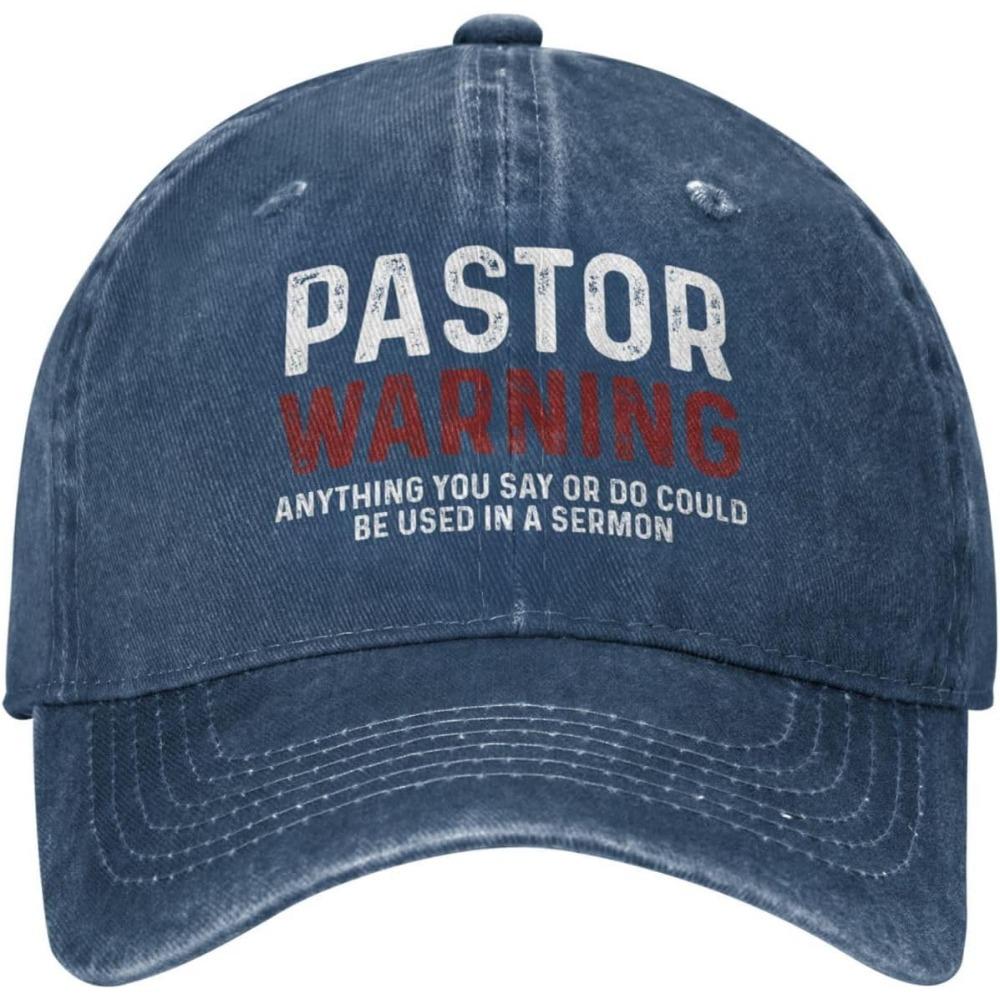 

Funny Hat Pastor Warning Anything You Say Hat Men Baseball Caps Fashionable Caps