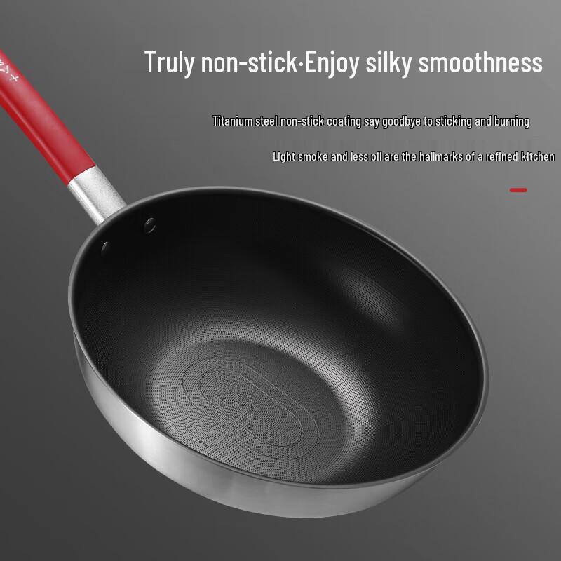 

Shibazi Hongyun Titanium Steel Non-stick Wok