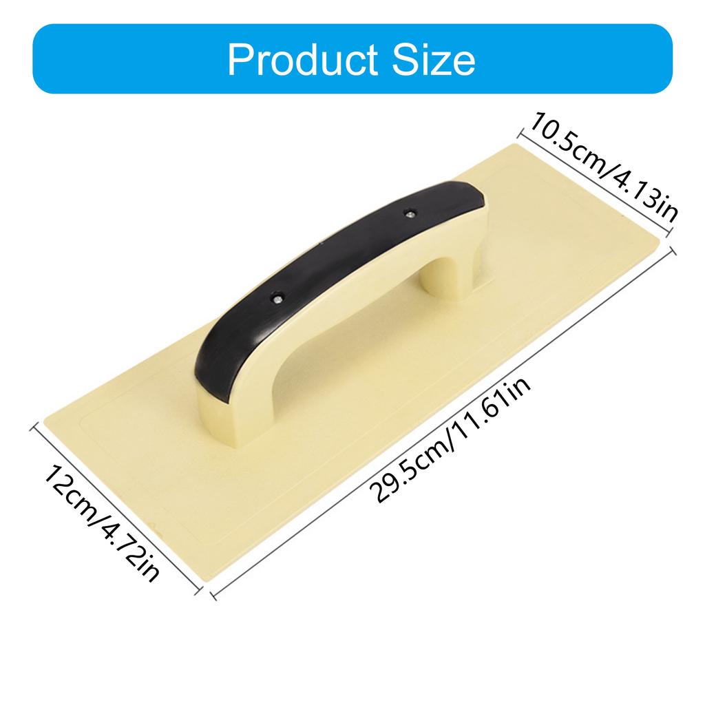 Large Plastic Trowel Tempered Flat Board for Cement Masonry Tool Washboard Design Comfortable Long Term Use In Building