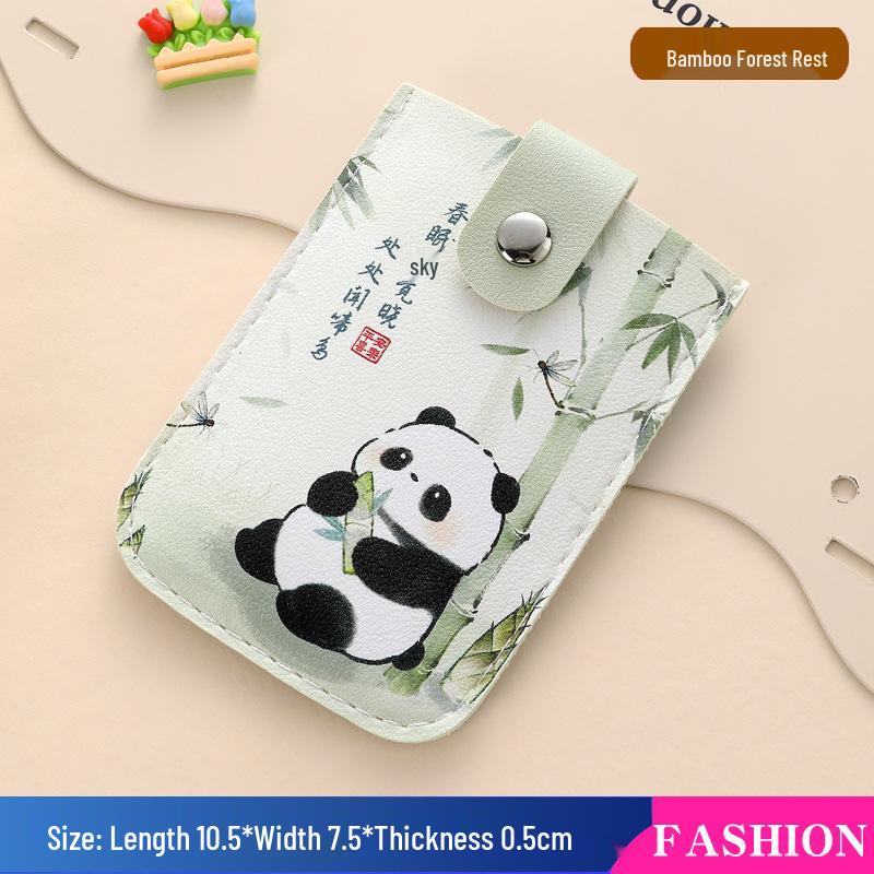 Stylish Multi-Slot Cartoon ID Card Holder - Large Capacity, Slim Design